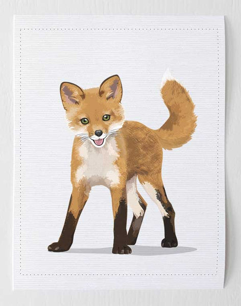 Baby Fox  - baby nursery art from Paper Llamas