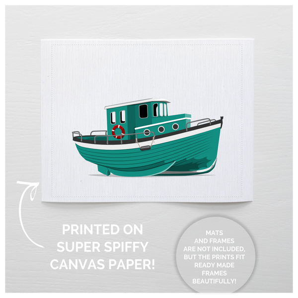 Boat  - baby nursery art from Paper Llamas