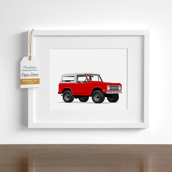 Bronco Printable  - baby nursery art from Paper Llamas