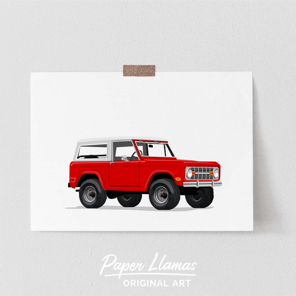 Bronco Printable  - baby nursery art from Paper Llamas
