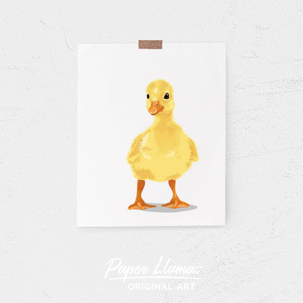 Baby Duck Printable  - baby nursery art from Paper Llamas