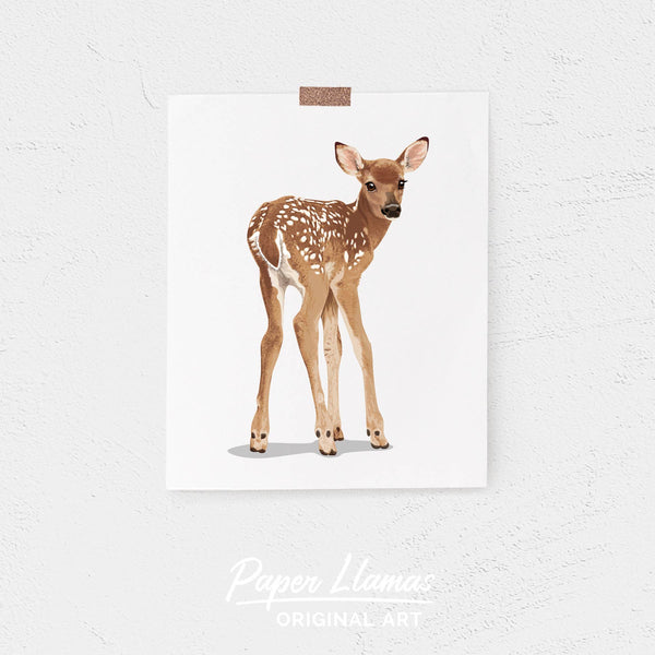 Baby Deer Printable  - baby nursery art from Paper Llamas