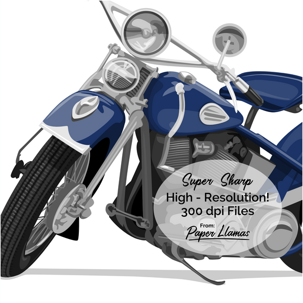 Motorcycle Printable  - baby nursery art from Paper Llamas