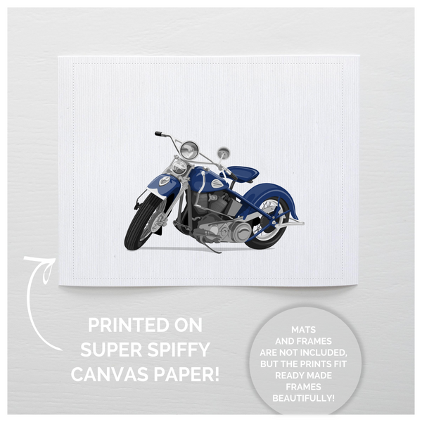 Motorcycle  - baby nursery art from Paper Llamas