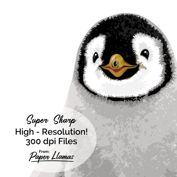 Baby Penguin Printable  - baby nursery art from Paper Llamas