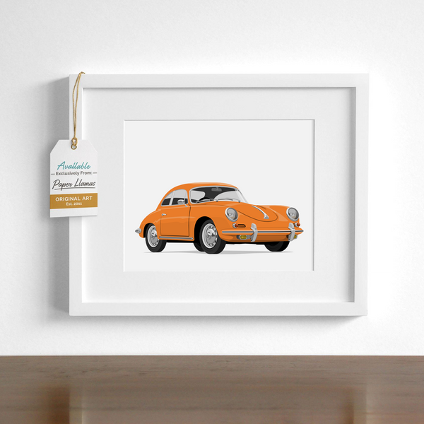 Porsche Printable  - baby nursery art from Paper Llamas