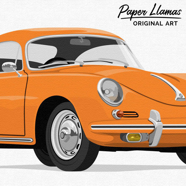 Porsche  - baby nursery art from Paper Llamas