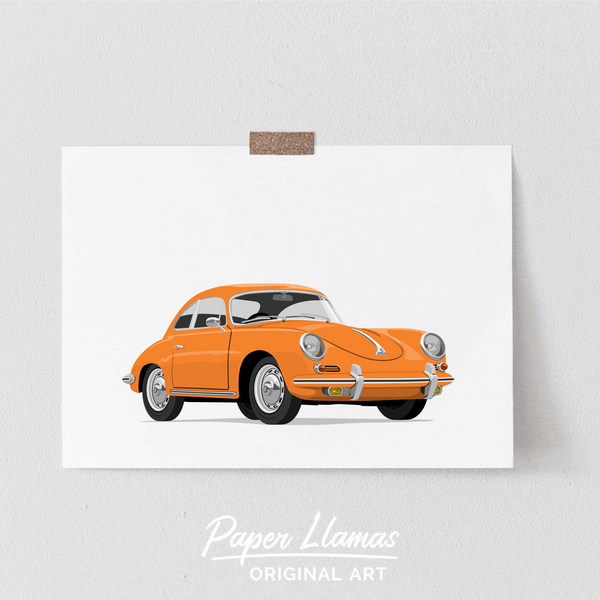 Porsche Printable  - baby nursery art from Paper Llamas