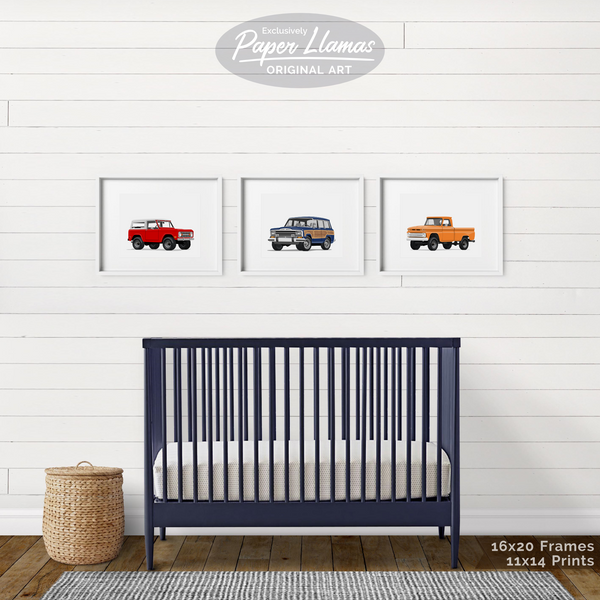 Bronco Printable  - baby nursery art from Paper Llamas