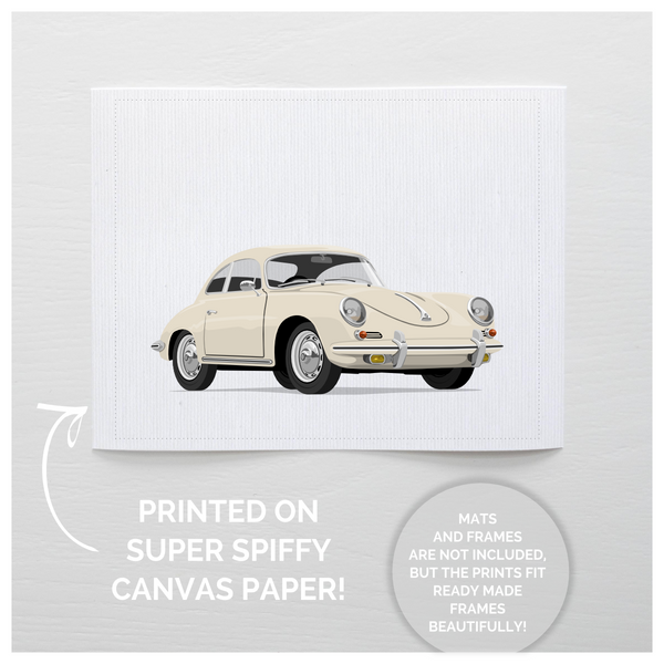 Porsche  - baby nursery art from Paper Llamas