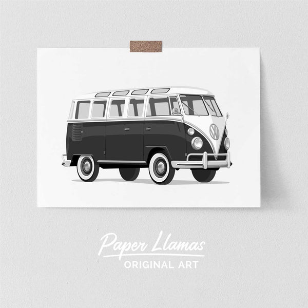 VW Bus Printable  - baby nursery art from Paper Llamas