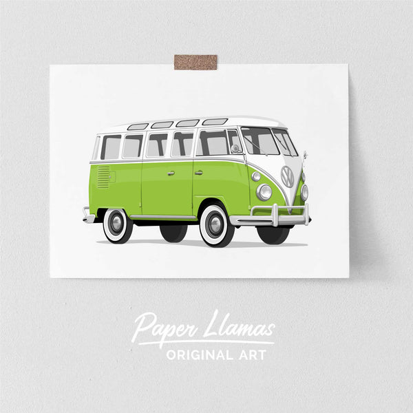 VW Bus Printable  - baby nursery art from Paper Llamas