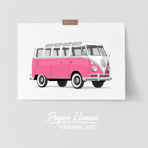 VW Bus Printable  - baby nursery art from Paper Llamas