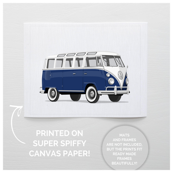 VW Van  - baby nursery art from Paper Llamas
