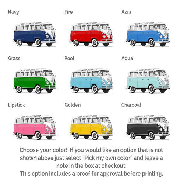 VW Van  - baby nursery art from Paper Llamas