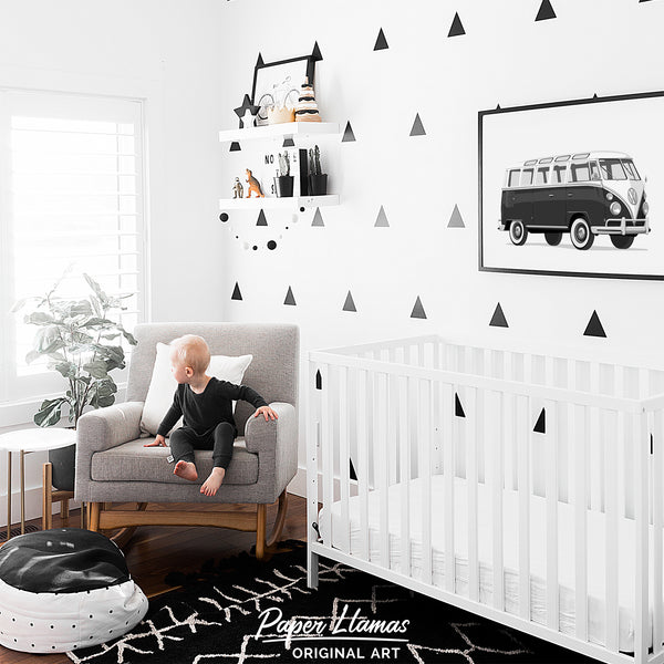 VW Van  - baby nursery art from Paper Llamas