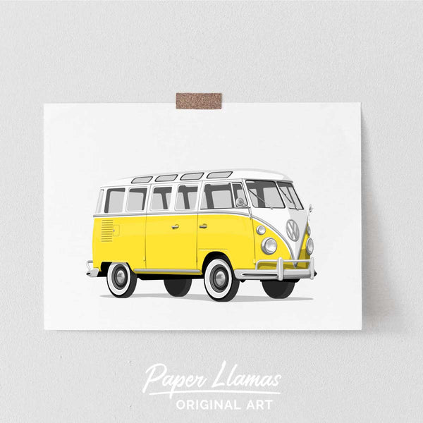 VW Bus Printable  - baby nursery art from Paper Llamas