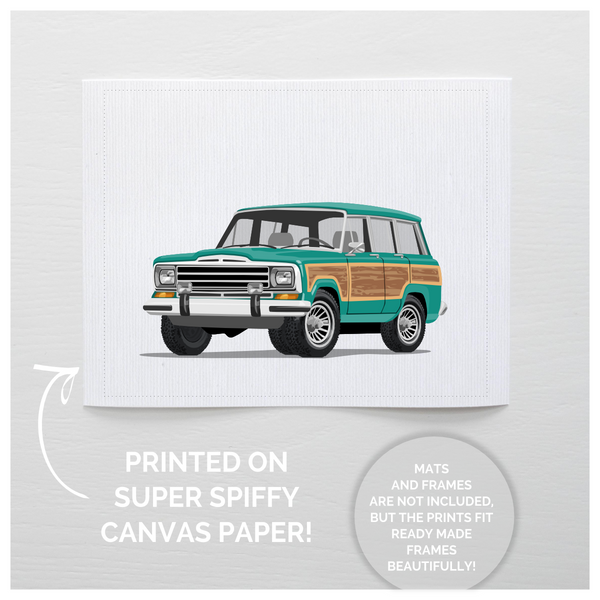 Wagoneer  - baby nursery art from Paper Llamas