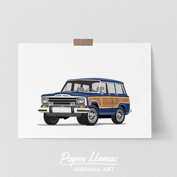 Wagoneer Printable  - baby nursery art from Paper Llamas