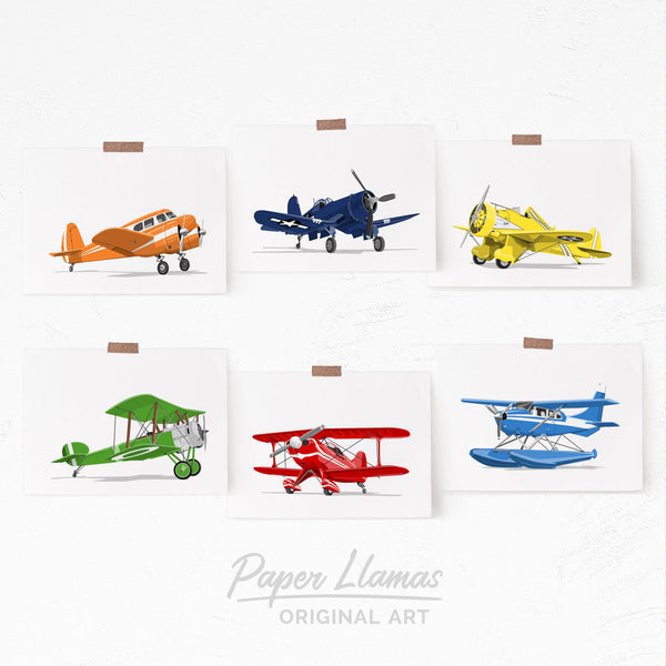 Cessna  - baby nursery art from Paper Llamas