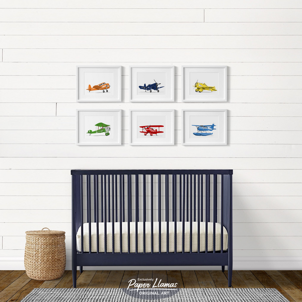 Sopwith Pup  - baby nursery art from Paper Llamas