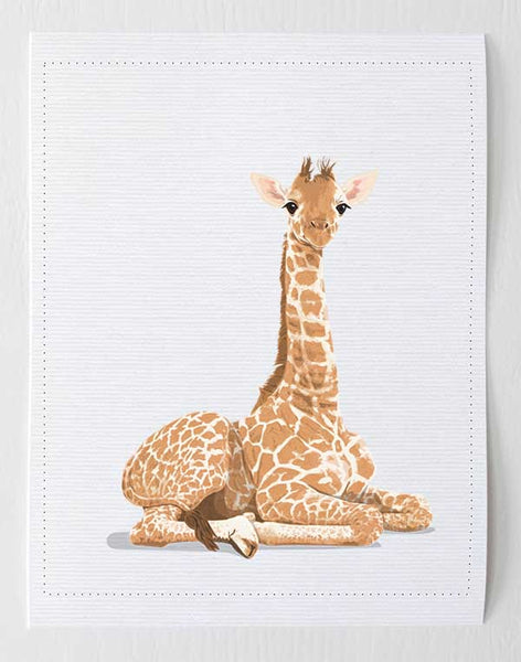 Baby Giraffe  - baby nursery art from Paper Llamas