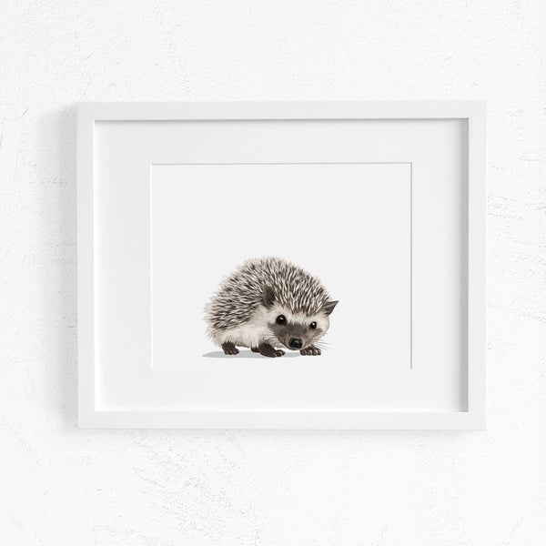 Baby HedgeHog  - baby nursery art from Paper Llamas