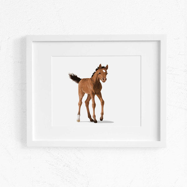 Baby Horse  - baby nursery art from Paper Llamas