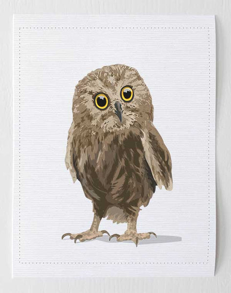 Baby Owl  - baby nursery art from Paper Llamas