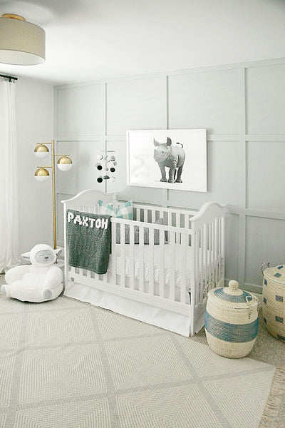Baby Rhino  - baby nursery art from Paper Llamas