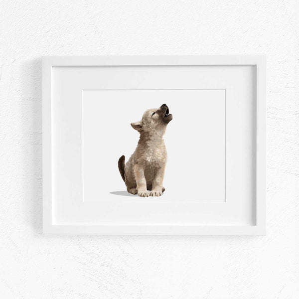 Baby Wolf  - baby nursery art from Paper Llamas
