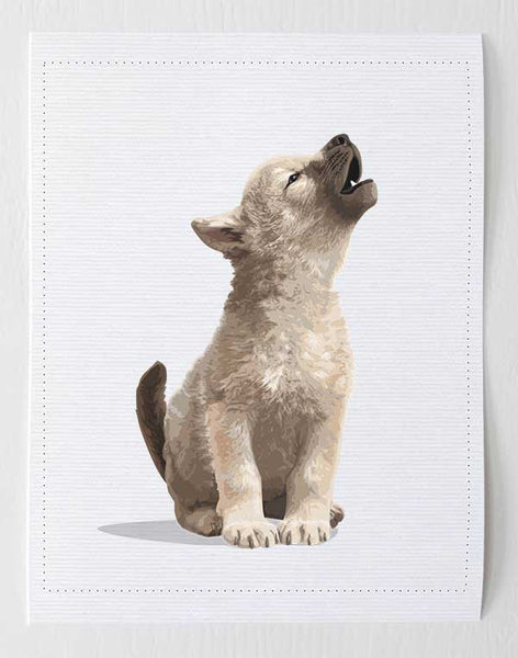 Baby Wolf  - baby nursery art from Paper Llamas