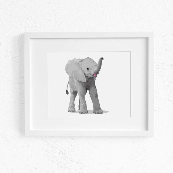 Baby Elephant Printable  - baby nursery art from Paper Llamas