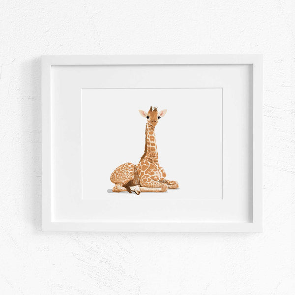 Baby Giraffe Printable  - baby nursery art from Paper Llamas
