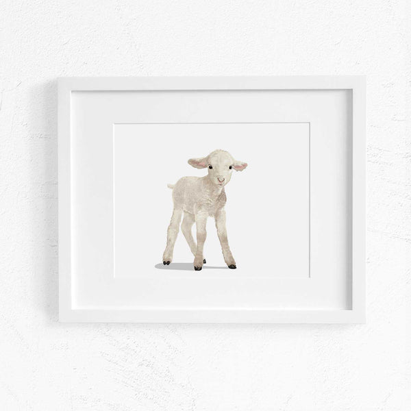 Baby Lamb Printable  - baby nursery art from Paper Llamas