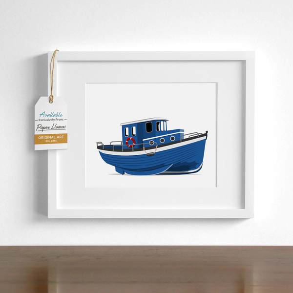 Boat  - baby nursery art from Paper Llamas