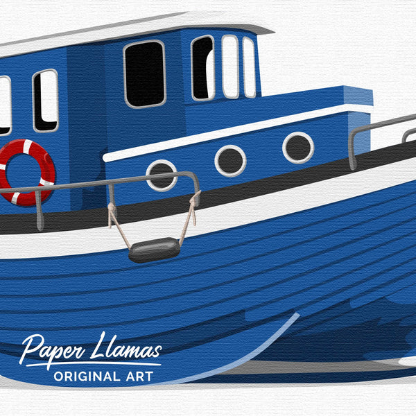 Boat  - baby nursery art from Paper Llamas