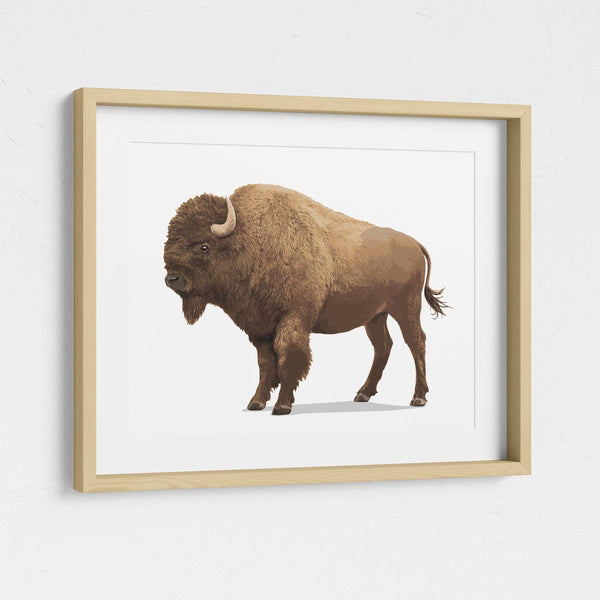 Buffalo  - baby nursery art from Paper Llamas