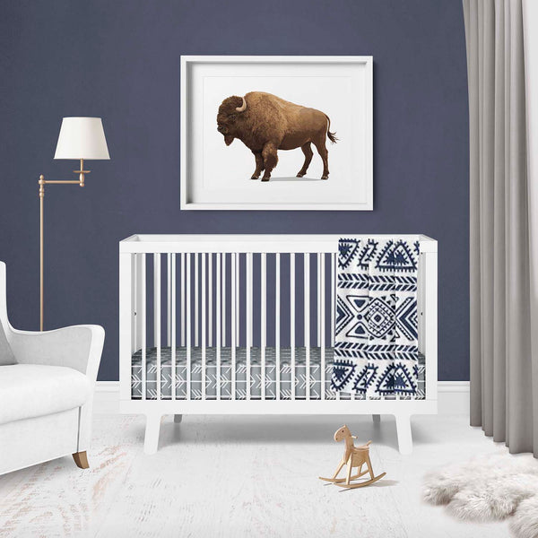 Buffalo  - baby nursery art from Paper Llamas