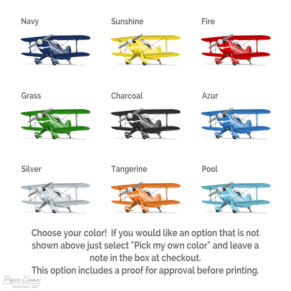 Cessna  - baby nursery art from Paper Llamas