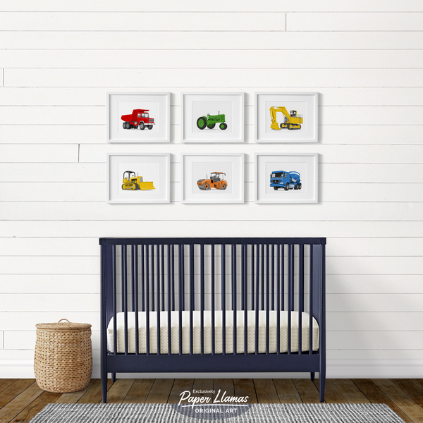 Cement Truck Printable  - baby nursery art from Paper Llamas
