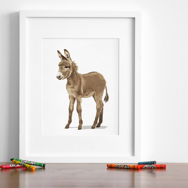 Copy of Donkey Printable  - baby nursery art from Paper Llamas