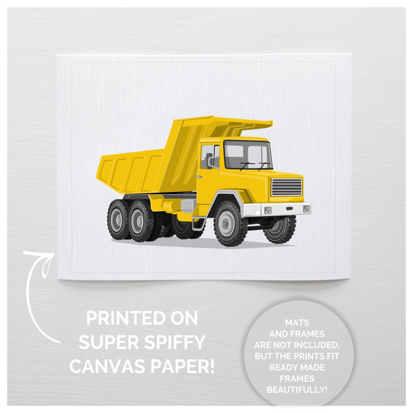 Dump Truck  - baby nursery art from Paper Llamas