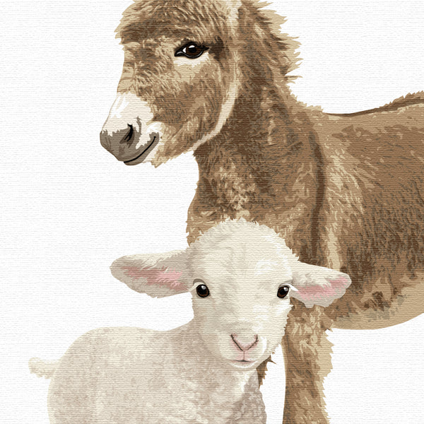 Farm Animal Parade Printable  - baby nursery art from Paper Llamas