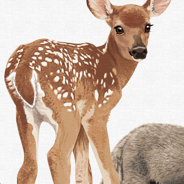 Fawn and Friends  - baby nursery art from Paper Llamas