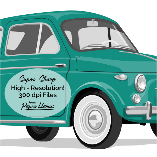Fiat Printable  - baby nursery art from Paper Llamas