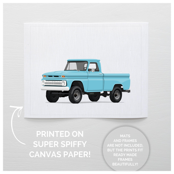 GMC Pickup  - baby nursery art from Paper Llamas
