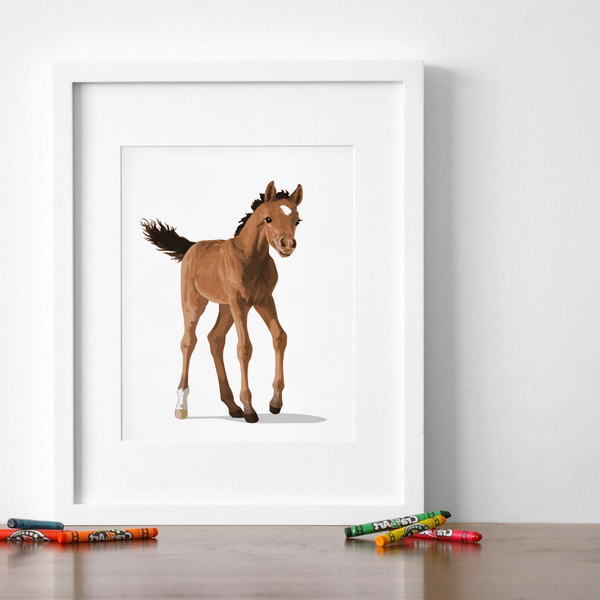 Baby Horse Printable  - baby nursery art from Paper Llamas