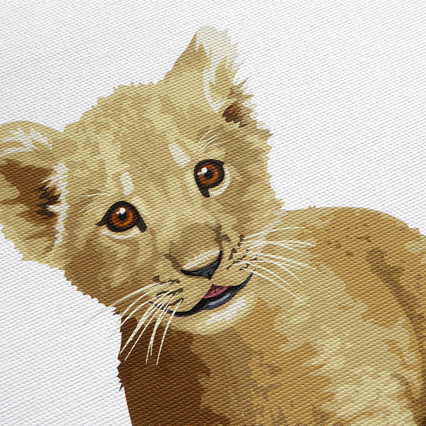 Baby Lion  - baby nursery art from Paper Llamas