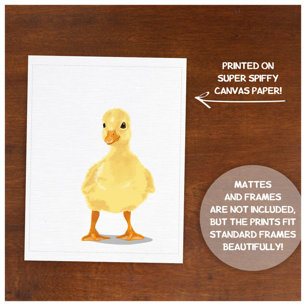 Baby Duck  - baby nursery art from Paper Llamas